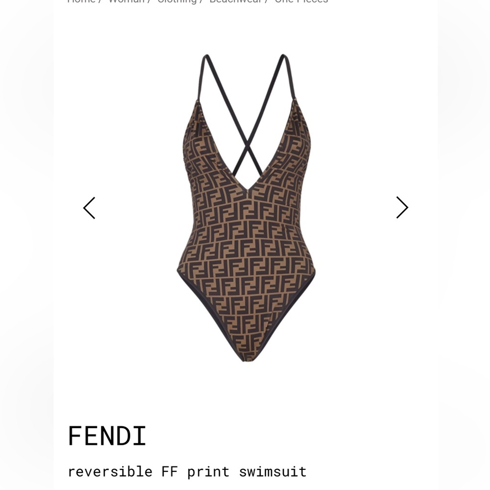 FENDI Reversible FF Print One piece Swimsuit